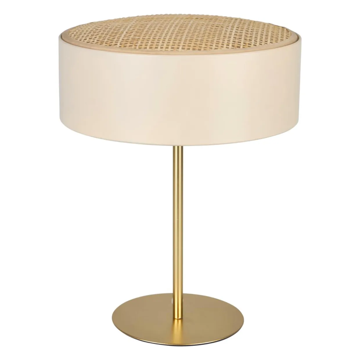 Lampe à poser en Métal et Bambou (H33.5 cm) Ambre Beige