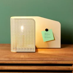 Lampe à poser en métal (L25 x H16 cm) Aladin Noisette