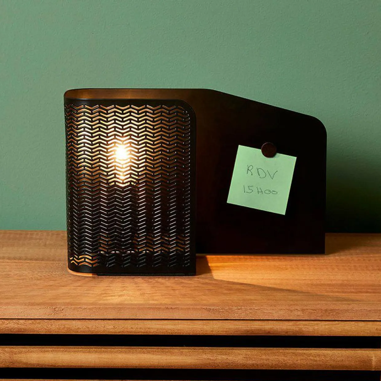 Lampe à poser en métal (L25 x H16 cm) Aladin Noir