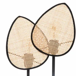 Lampe à poser en rotin (H44 cm) Olme Beige
