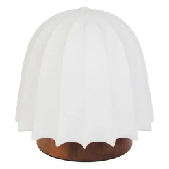 Lampe à poser en Tissu et Métal (H19 cm) Marcel Marron