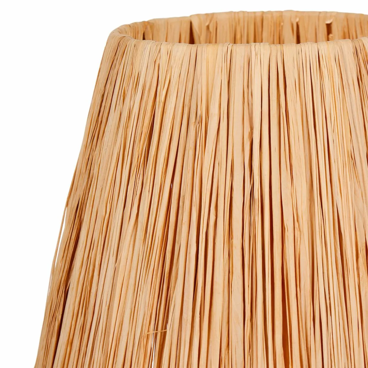 Lampe à poser en verre et corde (H40 cm) Haddock Naturel