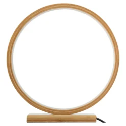 Lampe à poser LED (H32 cm) Ronde Bois