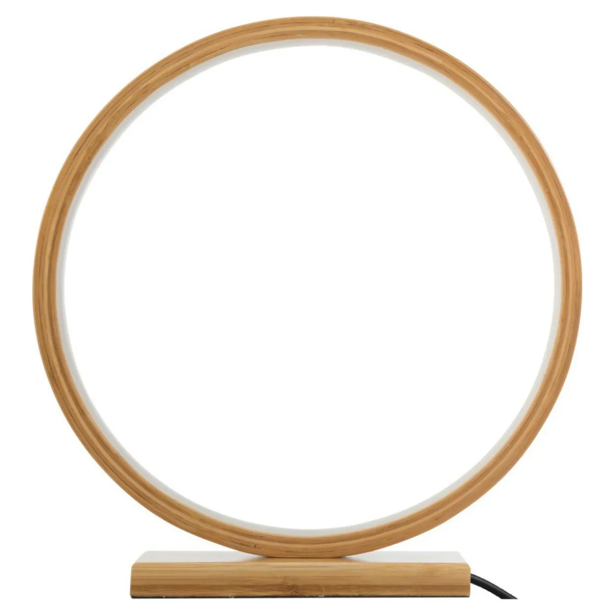 Lampe à poser LED (H32 cm) Ronde Bois