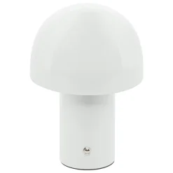 Lampe à poser métal LED (H20 cm) Zola Blanche