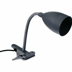 Lampe sur pince métal (H43 cm) Bleu orage
