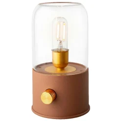 Lampe tempête sans fil rechargeable USB (H20 cm) Terracotta