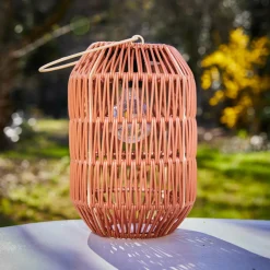 Lanterne de jardin solaire LED (H24,5 cm) Toscane Terracotta