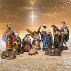 Les 10 santons (Hauteur 19 cm) de Colette
