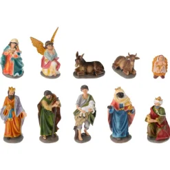 Les 10 santons (Hauteur 19 cm) de Colette