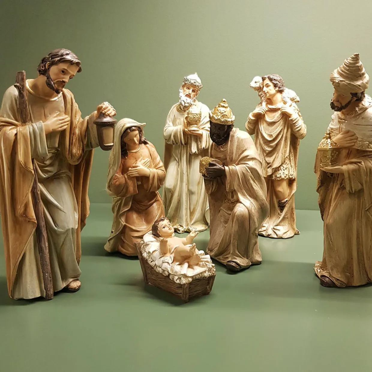 Les 7 santons (Hauteur 20 cm) de Florence