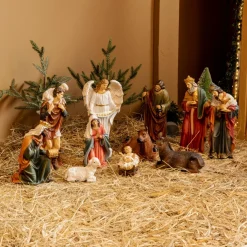 Les 11 santons (Hauteur 30 cm) de Pauline