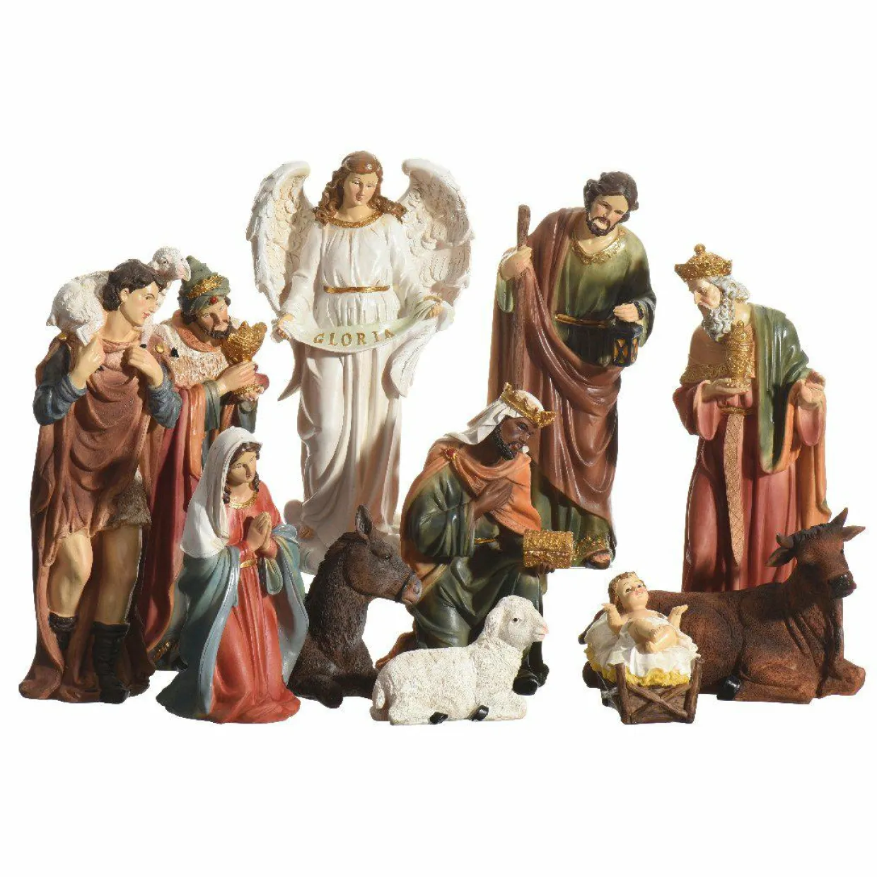 Les 11 santons (Hauteur 30 cm) de Pauline