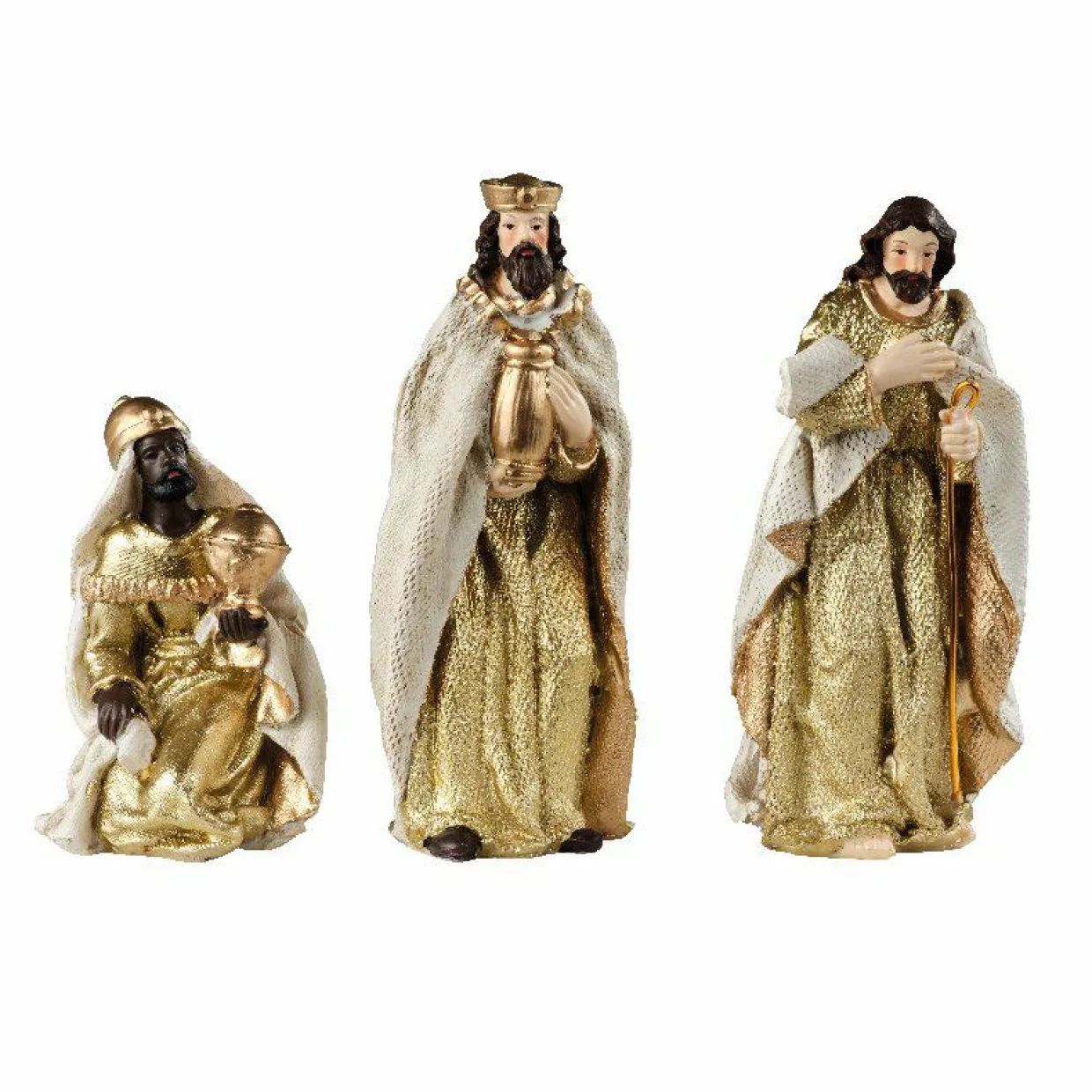 Les 8 santons (H12 cm) de Olga