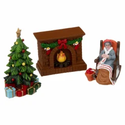 Lot d'accessoires Salon de Noël pour aménager un village