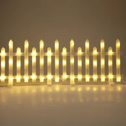 Lot de 8 barrières lumineuses 192 LED (2,80 m x H25 cm) Féerie Blanc chaud