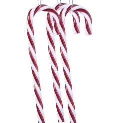 Lot de 3 batons de sucre d'orge à suspendre (H12 cm) Douceur Rouge