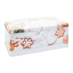 Lot de 3 boîtes de rangement en métal rectangulaires Les Pains d'épices