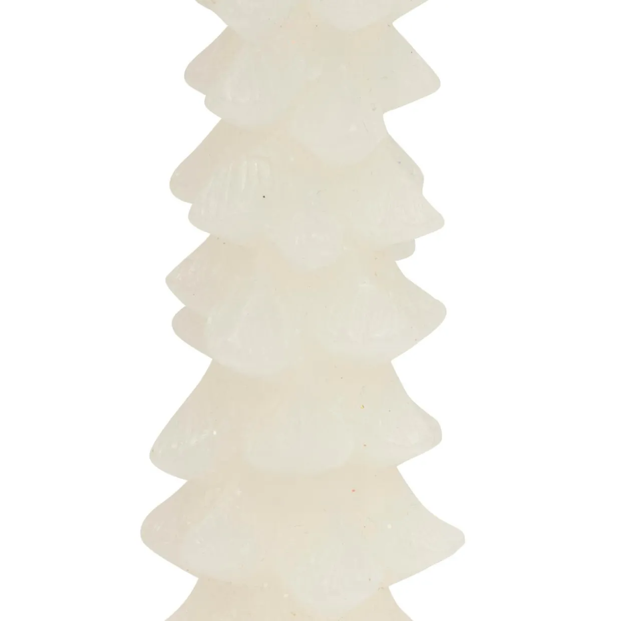 Lot de 2 bougies bâton en cire (H25 cm) Sapin Blanc