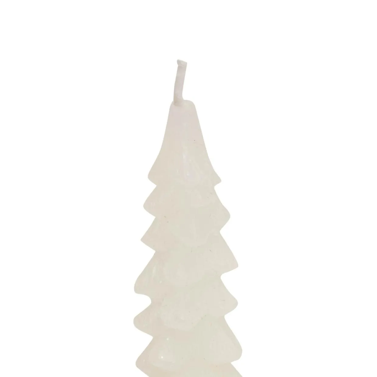 Lot de 2 bougies bâton en cire (H25 cm) Sapin Blanc