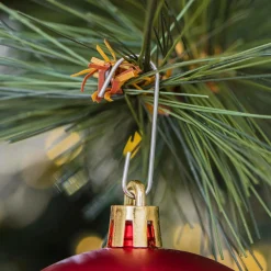 Lot de 20 boules de Noël assorties New Alpine Rouge