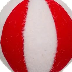 Lot de 22 boules de Noël assorties Rayures Rouge