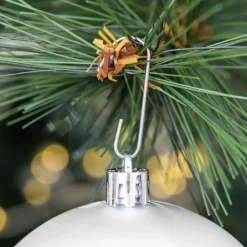 Lot de 30 boules de Noël assorties New Alpine Blanc