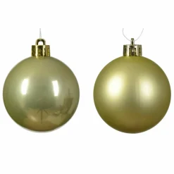 Lot de 12 boules de Noël (D60 mm) Alpine Pistache