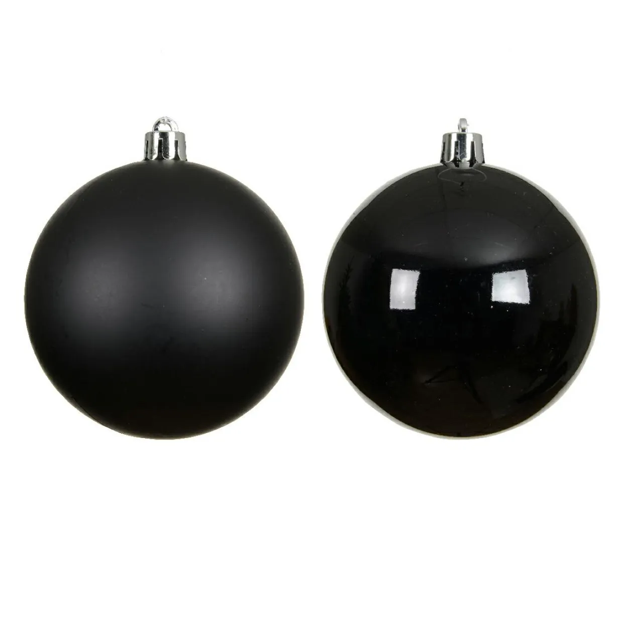 Lot de 4 boules de Noël (D100 mm) Aravis Noir