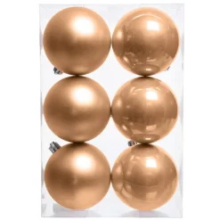 Lot de 6 boules de Noël (D80 mm) Aravis Pêche
