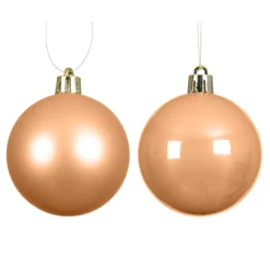 Lot de 6 boules de Noël (D80 mm) Aravis Pêche