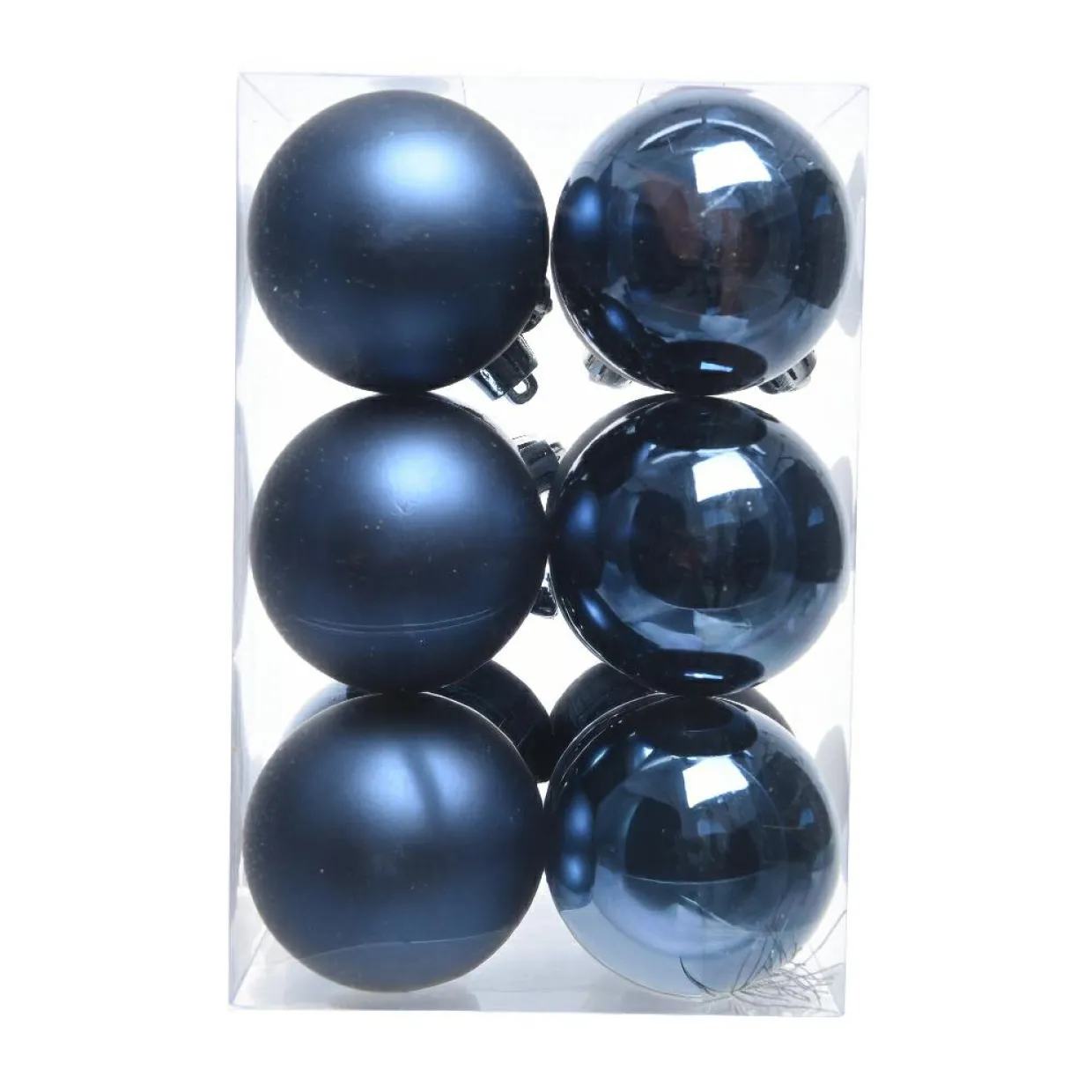 Lot de 12 boules de Noël (D60 mm) Aravis Bleu nuit