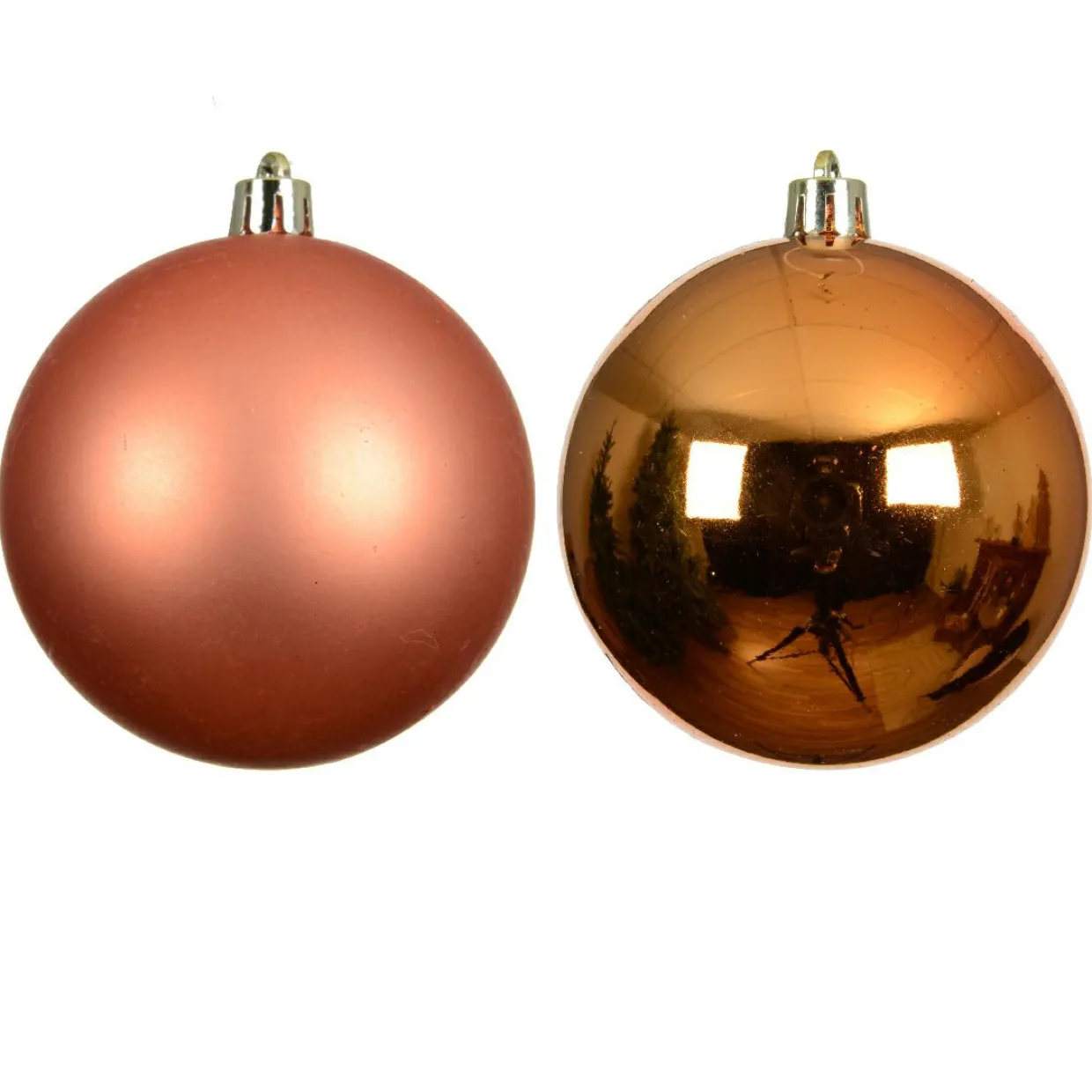 Lot de 12 boules de Noël (D60 mm) Aravis Orange