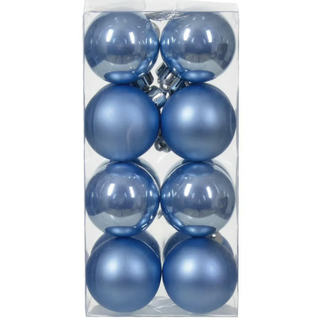 Lot de 16 boules de Noël (D40 mm) Aravis Bleu ciel