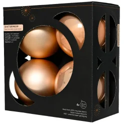 Lot de 4 boules de Noël (D100 mm) Aravis Pêche