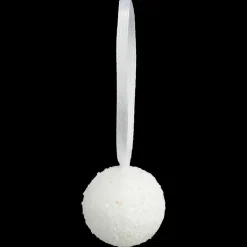 Lot de 10 boules de Noël (D60 mm) Crisalis Blanc