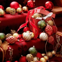 Lot de 9 boules de Noël (D80 mm) Memories Multicolore