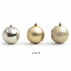 Lot de 30 boules de Noël (D80 mm) New Alpine Perle