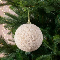 Lot de 12 boules de Noël (D100 mm) Perles précieuses Perle
