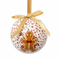 Lot de 12 boules de Noël (D75 mm) Petit Biscuit
