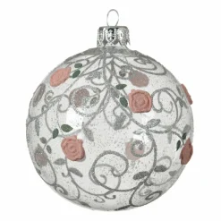 Lot de 6 boules de Noël en verre (D80 mm) Rosita Transparent