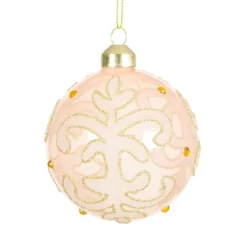 Lot de 3 boules de Noël en verre (D80 mm) Castel Perle