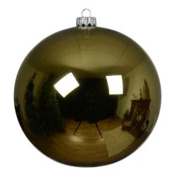 Lot de 6 boules de Noël en verre (D80 mm) Arctique brillante Vert romarin