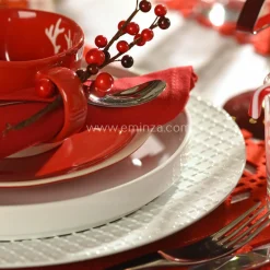 Lot de 3 branches de Baies (8 cm) Billa Rouge