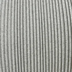 Lot de 2 cache-pots d'extérieur ronds (H41-30 cm) Lennox strié Gris clair