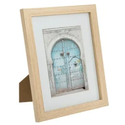 Lot de 5 cadres photo en bois Ethnique Naturel