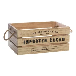 Lot de 3 caisses cagettes (H15 cm) Colonial Naturel