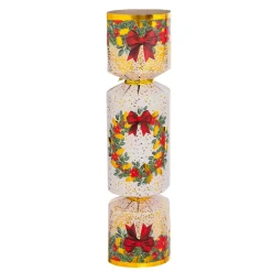 Lot de 6 crackers de Noël Festivités Rouge et Blanc