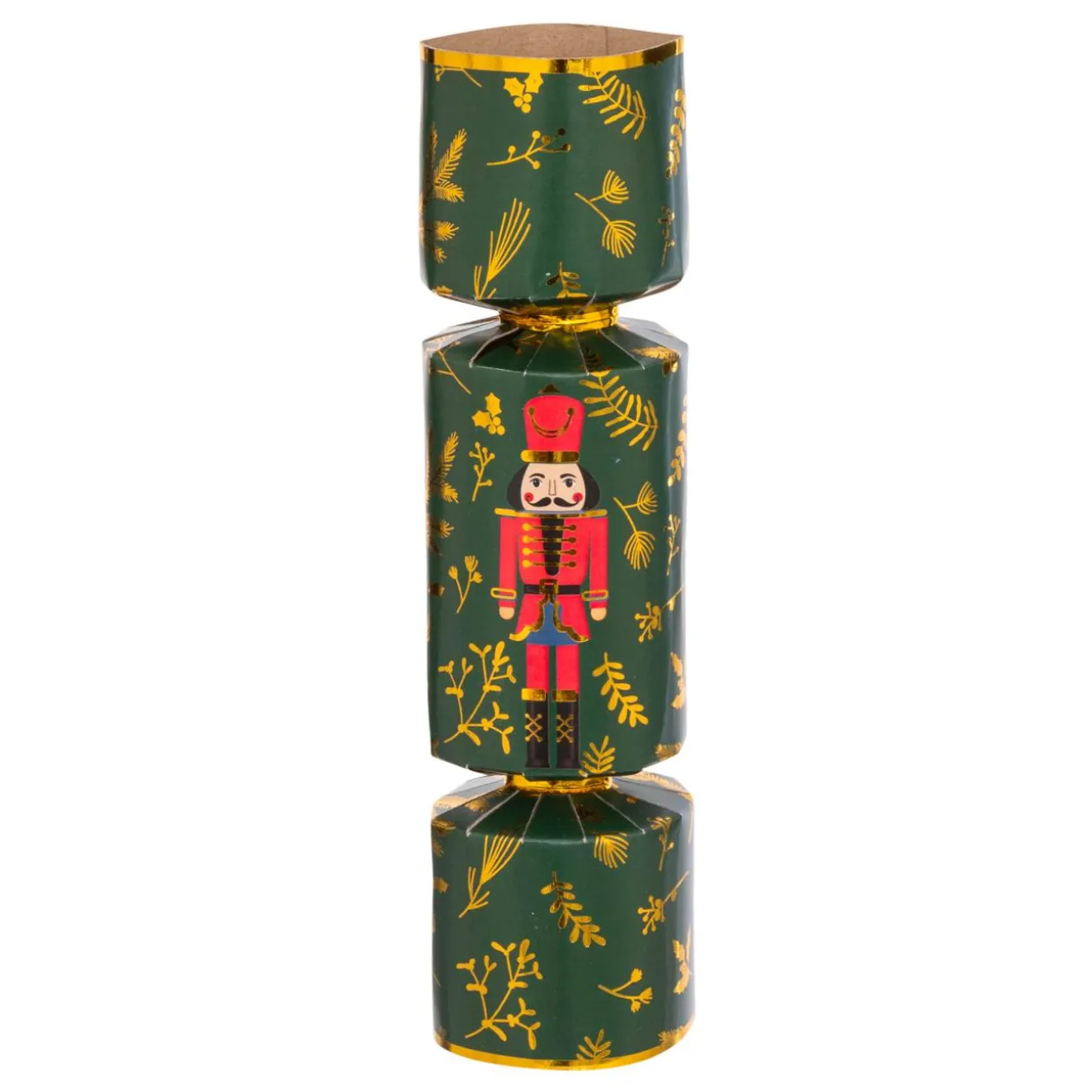 Lot de 6 crackers de Noël Soldats Casse-noisette Vert et Rouge