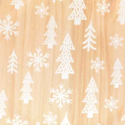 Lot de 12 dessous d'assiette effet bois Sapins Blanc